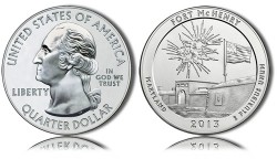 2013 Fort McHenry Silver Coin