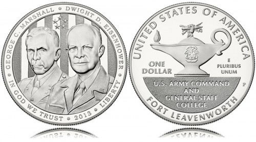 5-Star Generals Commemorative Silver Dollar (US Mint images)
