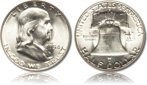 Silver Franklin Half Dollar