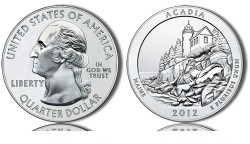 2012 Acadia Silver Coin
