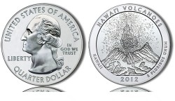 2012 Hawaii Volcanoes Silver Coin