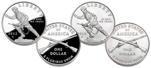 2012 Infantry Soldier Silver Dollar Commemorative Coins