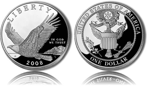 bald eagle on coins