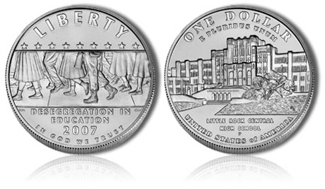 Uncirculated 2007 Little Rock Silver Dollar Commemorative Coin